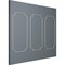 Ekena Millwork 24-in. W x 48-in. H Dublin Panel Moulding Kit Triple Panel PMLKDU24X48C - alternate 5